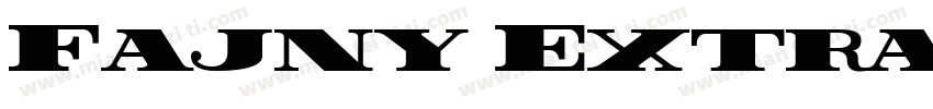 Fajny Extra Black字体转换